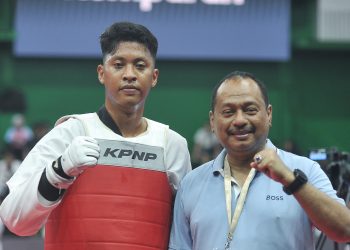 Rizki Anugrah, Sumbang Emas Pertama Jatim di PON Bela Diri 2025 dari Taekwondo
