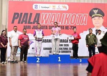 Meriahkan HUT ke-733 Kota Surabaya, Kejuaraan Senam Piala Wali Kota Hadirkan Bibit-Bibit Unggul