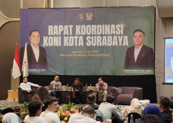 Rakor KONI Surabaya Jadi Wadah Aspirasi Cabor dan Sosialisasi Tour de Porprov