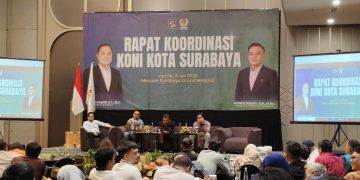 Rakor KONI Surabaya Jadi Wadah Aspirasi Cabor dan Sosialisasi Tour de Porprov