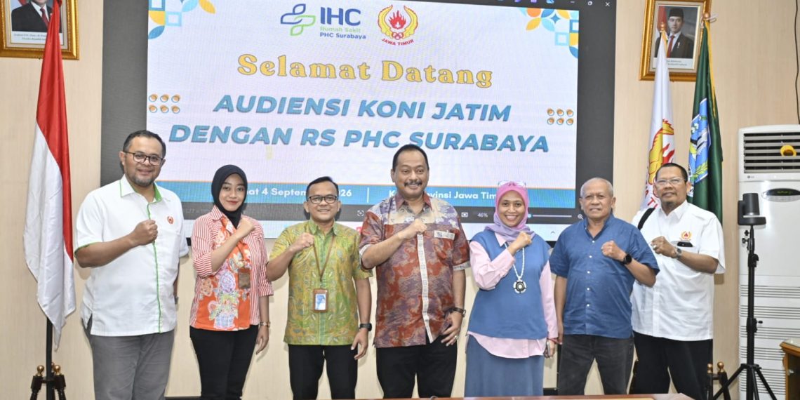KONI Jatim Perluas Mitra Medis, Gandeng RS PHC dan RS Korpri Pura Raharja untuk Perkuat Kesehatan Atlet